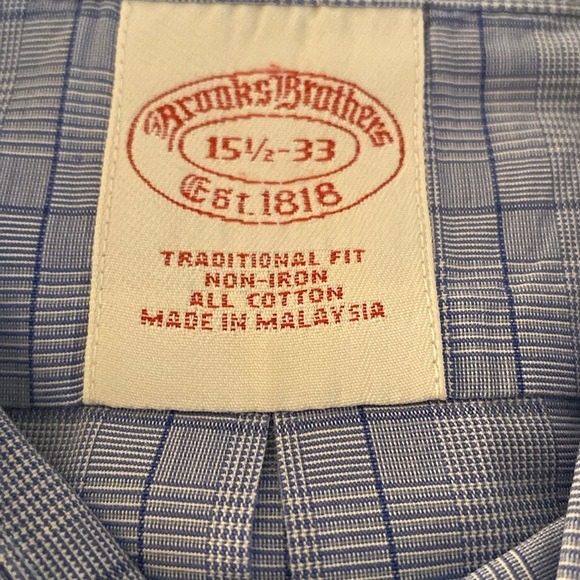 Brooks Brothers Traditional Fit Men’s Long Sleeve Neck Size 15.5. ( 53 A ) - Picture 4 of 4